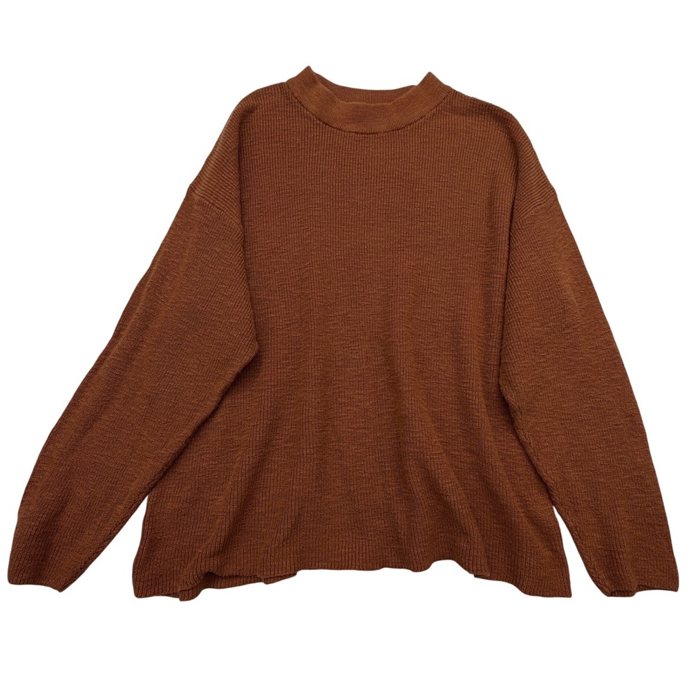Free People Beach Sweater Womens XS Oversized Waffle Knit Crew Neck Casual